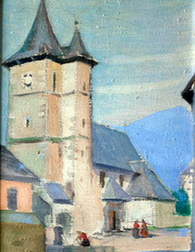 Asté-Francia 1937 oleo/lienzo 33 x 24 cm